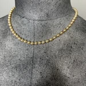 Monet faux pearl necklace signed jewelry faux pearls grandma pearls classic